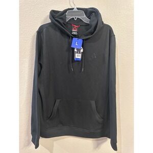 Gerry Men's Active Hoodie Pullover Sweatshirt With Pouch Pocket Black Large